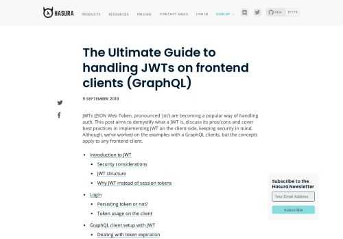 JWTs are a popular way of handling auth. Learn what a JWT is, its pros/cons & the best practices in implementing JWT on the client-side with security in mind.