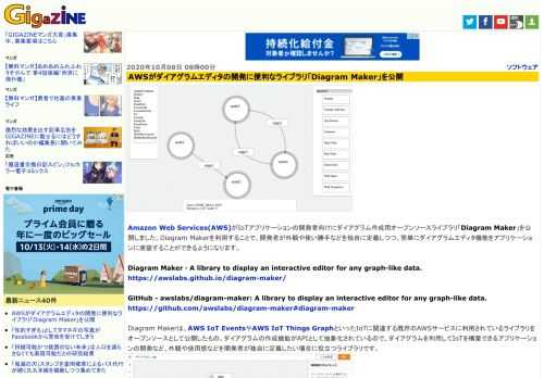 Amazon Web Services(AWS)がIoTアプリケーションの開発者向けにダイアグラム作成用オープンソースライブラリ「Diagram Maker」を公開しました。Diagram Makerを利用することで、開発者が外観や使い勝手などを独自に定義しつつ、簡単にダイアグラムエディタ機能をアプリケーションに実装することができるようになります。