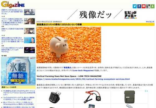 高層建築物を利用して農業を行う「垂直農法」は狭いスペースを有効活用でき、効率的に食料生産が可能だとして注目を浴びてきました。しかし垂直農法にもいくつかの難点があると、科学メディアのLow-tech Magazineが指摘しています。