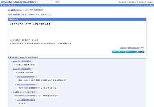 V.A.とも呼ばれる世界的アーティストiTunesでめっちゃよく見るけど日常会話では一切名前が出てこない不思議な存在