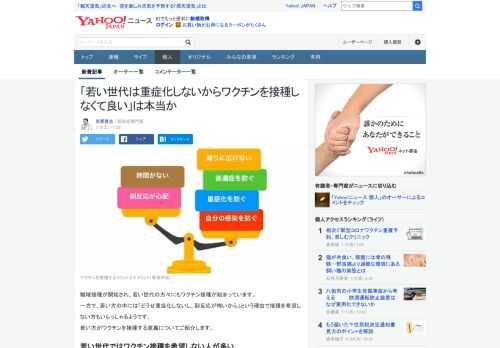 若い方の中には「どうせ重症化しないし、副反応が怖いから」という理由で接種を希望しない方もいらっしゃるようです。若い方がワクチンを接種する意義についてご紹介します。