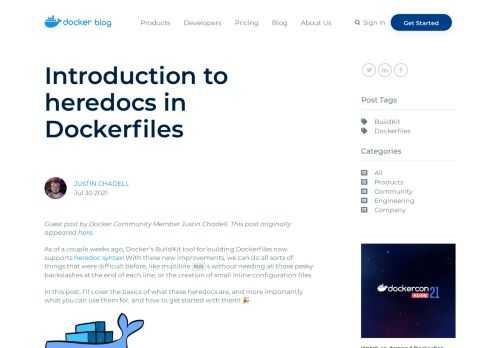 Learn from Docker experts to simplify and advance your app development and management with Docker. Stay up to date on Docker events and new version announcements!