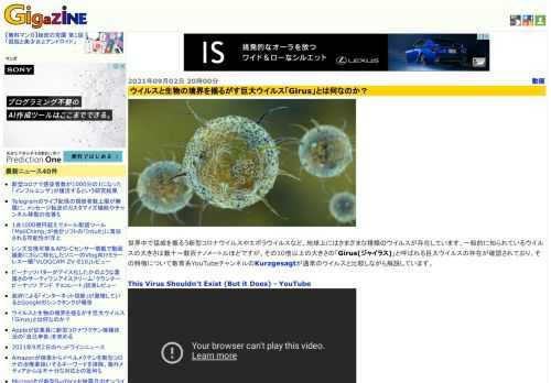 世界中で猛威を振るう新型コロナウイルスやエボラウイルスなど、地球上にはさまざまな種類のウイルスが存在しています。一般的に知られているウイルスの大きさは数十～数百ナノメートルほどですが、その10倍以上の大きさの「Girus(ジャイラス)」と呼ばれる巨大ウイルスの存在が確認されており、その特徴について教育系YouTubeチャンネルのKurzgesagtが通常のウイルスと比較しながら解説しています。