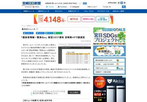宮崎日日新聞社が運営する宮崎のポータルサイト。ニュースやスポーツなど宮崎の情報が満載。・Miyanichi e-press。