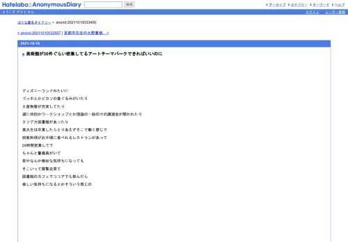 ディズニーランドみたいにゴッホとかピカソの着ぐるみがいたり土産物屋が充実してたり週に何回かワークショップとか理論の一般向けの講演会が…