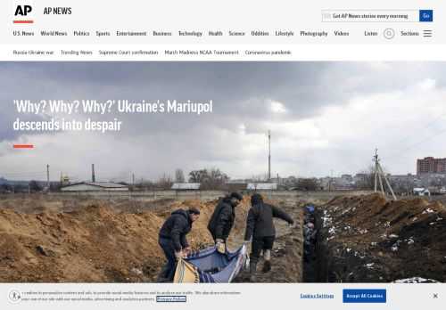 In the more than two weeks since Russia’s war began, two AP journalists have been the only international media present in Mariupol, chronicling its fall into chaos and despair.